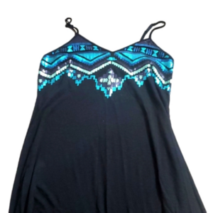 Express sequins dress black medium